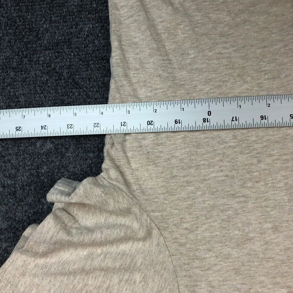 Polo Ralph Lauren Mens Size Large V-Neck T-Shirt Oatmeal Heather Beige Pony Logo